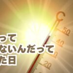 人間って溶けないんだって思った日