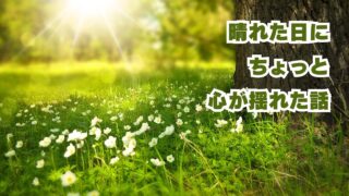 晴れた日に心が揺れた話